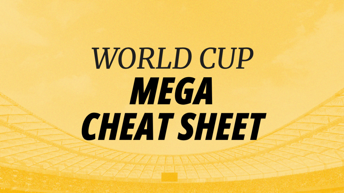Image for World Cup Mega Cheat Sheet